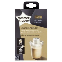 Tommee Tippee Milk Powder Dispensers, 6 Pack