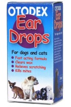 Otodex Veterinary Dog Drops Pet Cat Ear Mite Treatment Infection Clear Wax 14 ml