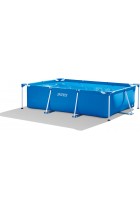Intex 28272 Metal Frame Rectangular Pool without Filter Pump, 3834 L, Blue, 300 x 200 x 75 cm