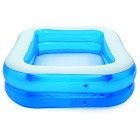 Bestway Family Pool, pool rectangular for children, easy to assemble, blue, 201 x 150 x 51 cm
