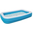 Bestway Family Pool, pool rectangular for children, easy to assemble, blue, 201 x 150 x 51 cm