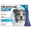FRONTLINE Spot On Flea & Tick Treatment for Medium Dogs (10-20 kg) - 3 Pipettes