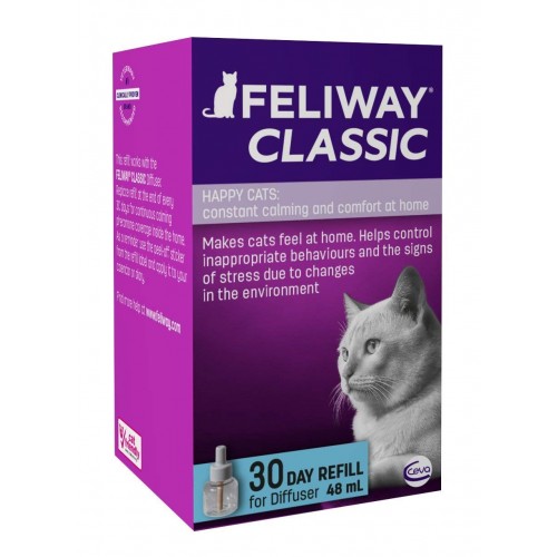 Feliway Classic Plug in Diffuser 30 Day Refill Spray Calm Cat Stress Relief Feliway Classic Plug in Diffuser 30 Day Refill Spray Calm Cat Stress Relief