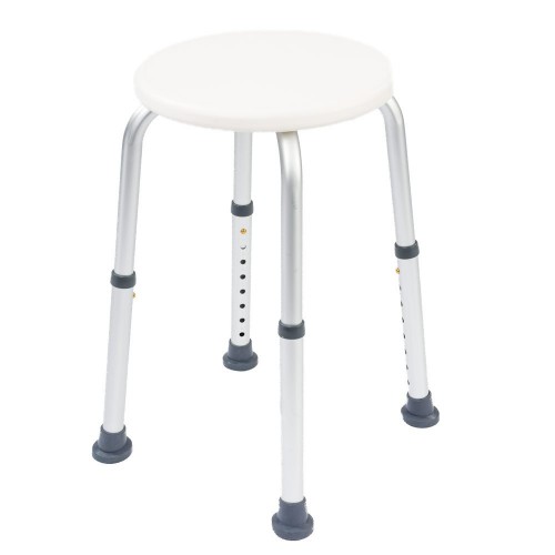 NRS Healthcare Round Shower Stool L97718 Height Adjustable