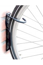 Set Of 2 Bicycle Holders, Wall-Mount, For Bike Wall Storage, Tyre Holders, Black