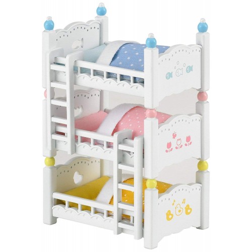 Sylvanian Families Triple Bunk Beds, Assorted colors Sylvanian Families Triple Bunk Beds, Assorted colors