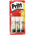 Pritt Glue Stick, Safe & Child-Friendly Craft Glue for Arts & Crafts Activities, Strong-Hold adhesive for School & Office Supplies, 3x22 g Pritt Stick