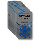 Rayovac Extra Advanced Zinc Air Hearing Aid Battery, Pack of 10, with 60 Batteries, Suitable for Hearing Aids Hearing Aids Sound Amplifier, Yellow