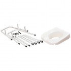 NRS M66613 Mowbray Toilet Seat and Frame Lite - Width Adjustable, Flat Pack