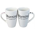 Morning Gorgeous Handsome Couples Coffee Mugs