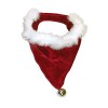 Pet Cute Soft Designer Santa Dog Bandana for Christmas with Bell Pet Cute Soft Designer Santa Dog Bandana for Christmas with Bell