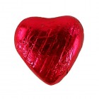 Red Foil Wrapped Milk Chocolate Hearts Wedding Party Table Favours - 100 Pack