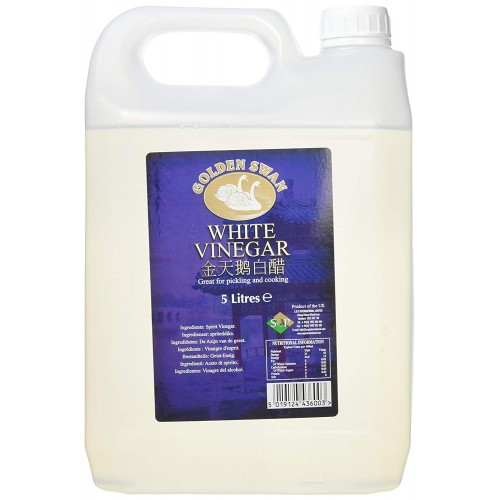 Golden Swan White Vinegar, 5 Litre, Pack of 4 (20L)