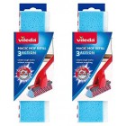 Mop Replacement Heads Vileda Magic 3 Action Refil Absorbent Clean Pack of 2