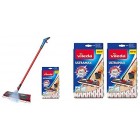 Vileda 1-2 Spray Microfibre Flat Spray Mop with Extra Microfibre Refill Pad, Removes Over 99% of Bacteria with Just Water