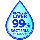 Vileda 1-2 Spray Microfibre Flat Spray Mop with Extra Microfibre Refill Pad, Removes Over 99% of Bacteria with Just Water