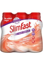 SlimFast Milk Shake, Summer Strawberry, 325 ml, Pack of 6