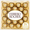 Ferrero Rocher Chocolate Gift Set, Hazelnut and Milk Chocolate Pralines, Box of 24 Chocolates