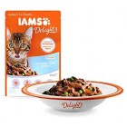 IAMS Delights Wet Food Land and Sea Collection for Adult Cats with Meat and Fish in Jelly, 48 x 85 g IAMS Delights Wet Food Land and Sea Collection for Adult Cats with Meat and Fish in Jelly, 48 x 85 g