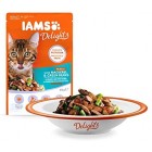 IAMS Delights Wet Food Land and Sea Collection for Adult Cats with Meat and Fish in Jelly, 48 x 85 g IAMS Delights Wet Food Land and Sea Collection for Adult Cats with Meat and Fish in Jelly, 48 x 85 g