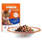 IAMS Delights Wet Food Land and Sea Collection for Adult Cats with Meat and Fish in Jelly, 48 x 85 g IAMS Delights Wet Food Land and Sea Collection for Adult Cats with Meat and Fish in Jelly, 48 x 85 g
