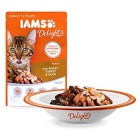 IAMS Delights Wet Food Land and Sea Collection for Adult Cats with Meat and Fish in Jelly, 48 x 85 g IAMS Delights Wet Food Land and Sea Collection for Adult Cats with Meat and Fish in Jelly, 48 x 85 g