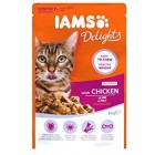 IAMS Delights Wet Food Land and Sea Collection for Adult Cats with Meat and Fish in Jelly, 48 x 85 g IAMS Delights Wet Food Land and Sea Collection for Adult Cats with Meat and Fish in Jelly, 48 x 85 g