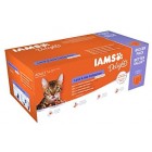 IAMS Delights Wet Food Land and Sea Collection for Adult Cats with Meat and Fish in Jelly, 48 x 85 g IAMS Delights Wet Food Land and Sea Collection for Adult Cats with Meat and Fish in Jelly, 48 x 85 g