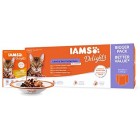 IAMS Delights Wet Food Land and Sea Collection for Adult Cats with Meat and Fish in Jelly, 48 x 85 g IAMS Delights Wet Food Land and Sea Collection for Adult Cats with Meat and Fish in Jelly, 48 x 85 g