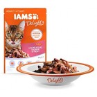 IAMS Delights Wet Food Land and Sea Collection for Adult Cats with Meat and Fish in Gravy, 24 x 85 g