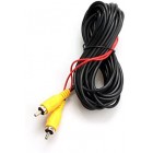 RCA Video Cable, Car Reverse Rear View Parking Camera Video Cable With Detection Wire (6 Meters)