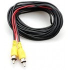 RCA Video Cable, Car Reverse Rear View Parking Camera Video Cable With Detection Wire (6 Meters)
