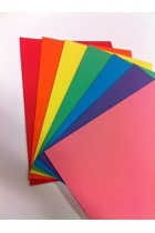 RAINBOW Intensive 70 x A4 160 gsm Bright Rainbow Coloured Card Pack of 70 Sheets