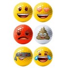 Emoji Official Novelty Fun Golf Balls - 6 Pack