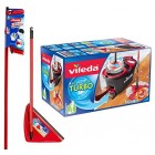 Vileda Turbo Microfibre Mop and Bucket Set, Removes Over 99% of Bacteria with Just Water