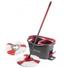 Vileda Turbo Microfibre Mop and Bucket Set, Removes Over 99% of Bacteria with Just Water
