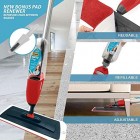 Vorfreude – Floor Mop with Integrated Spray and Lifetime Guarantee – Included Refillable 700 Milliliter Capacity Bottle and Reusable Microfibre Pad