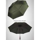 Travel Umbrella Real Wood Handle