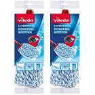 Vileda SuperMocio Microfibre and Cotton Mop Refill, Pack of 2