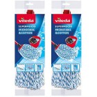 Vileda SuperMocio Microfibre and Cotton Mop Refill, Pack of 2 Vileda SuperMocio Microfibre and Cotton Mop Refill, Pack of 2