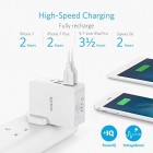 Anker USB Plug Charger 5.4A/27W 4-Port USB Charger, PowerPort 4 Lite