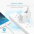 Anker USB Plug Charger 5.4A/27W 4-Port USB Charger, PowerPort 4 Lite