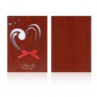 Love Card Imitation Wood Greeting Card