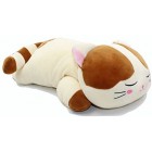 Vintoys Sleeping Cat Hugging Pillow Stuffed Animals Plush Soft Toy Brown or Grey 23.5"