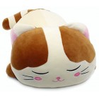 Vintoys Sleeping Cat Hugging Pillow Stuffed Animals Plush Soft Toy Brown or Grey 23.5"