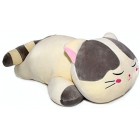 Vintoys Sleeping Cat Hugging Pillow Stuffed Animals Plush Soft Toy Brown or Grey 23.5"