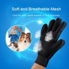2-in-1 Pet Glove: Grooming Tool + Furniture Pet Hair Remover Mitt - For Cat & Dog - Long & Short Fur