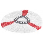 Vileda Turbo 2-in-1 Microfibre Mop Refill Head, Microfibre, Red, Pack of 2