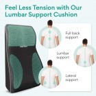 Supportiback Back Support Chair Cushion, Lasting Comfort Lumbar Support Cushion, Office Chair Back Support Cushion, Car Seat Cushion, Back Pillow, Back Support for Office Chair