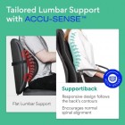 Supportiback Back Support Chair Cushion, Lasting Comfort Lumbar Support Cushion, Office Chair Back Support Cushion, Car Seat Cushion, Back Pillow, Back Support for Office Chair